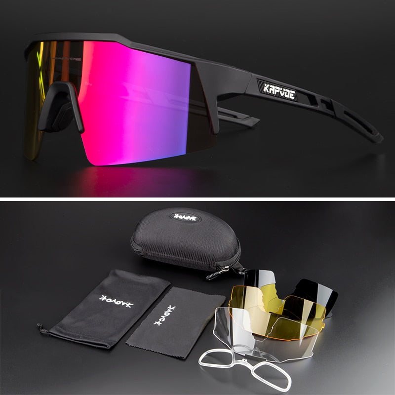 Polarized Cycling Sunglasses - UV400, Unisex MTB/Bike/Road Glasses, Sports Eyewear.