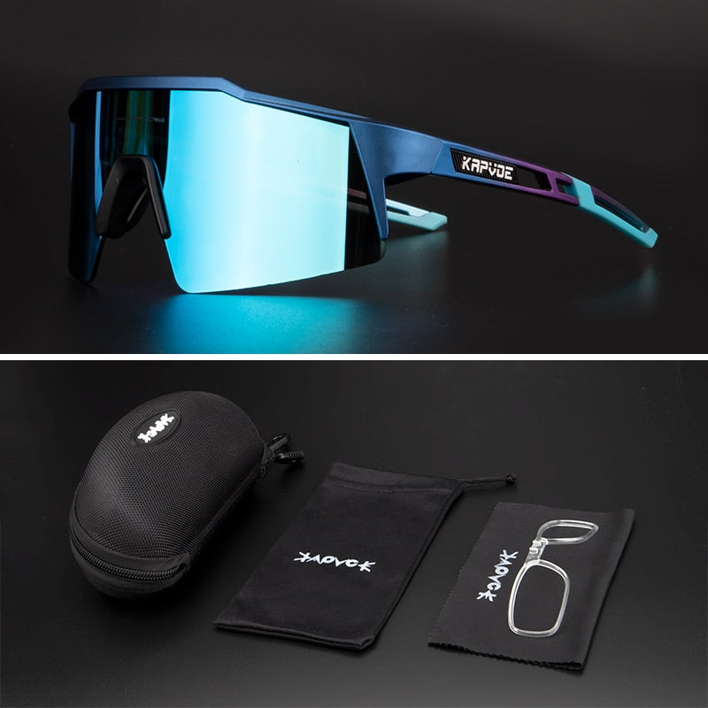 Polarized Cycling Sunglasses - UV400, Unisex MTB/Bike/Road Glasses, Sports Eyewear.