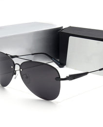 Unisex Polarized Sunglasses - New Vintage Metal Frame, Classic Style